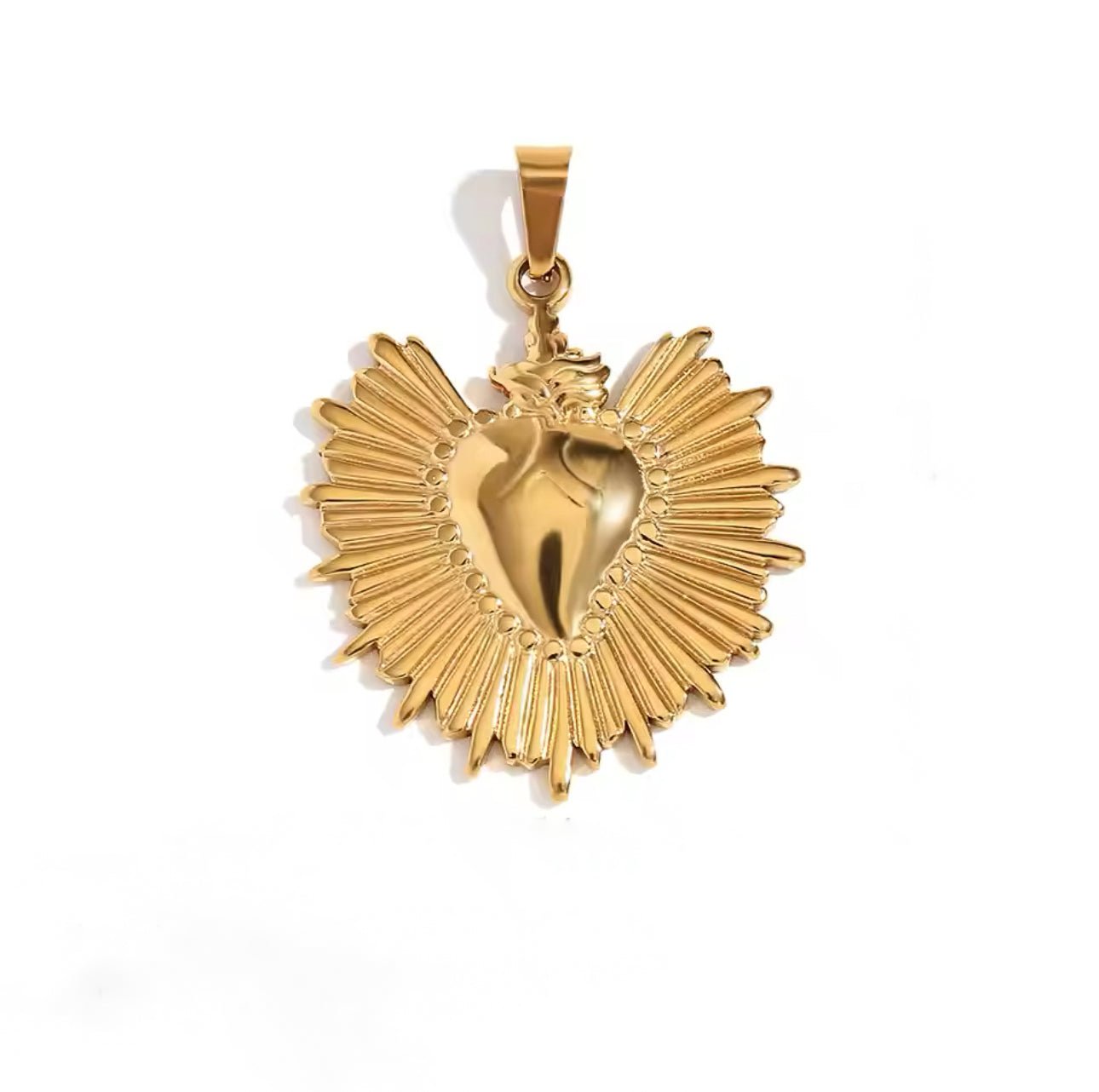 Beating Heart Charm - Luisa Luxe gold jewellery