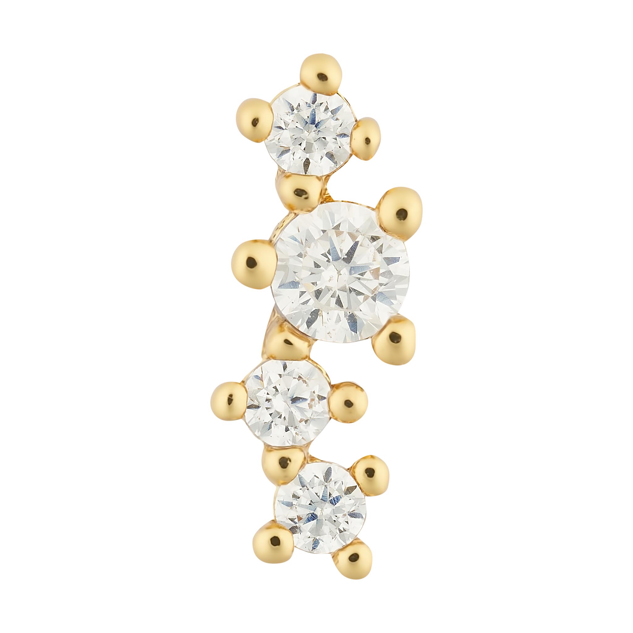 Bell Single Earring - Luisa Luxe gold jewellery