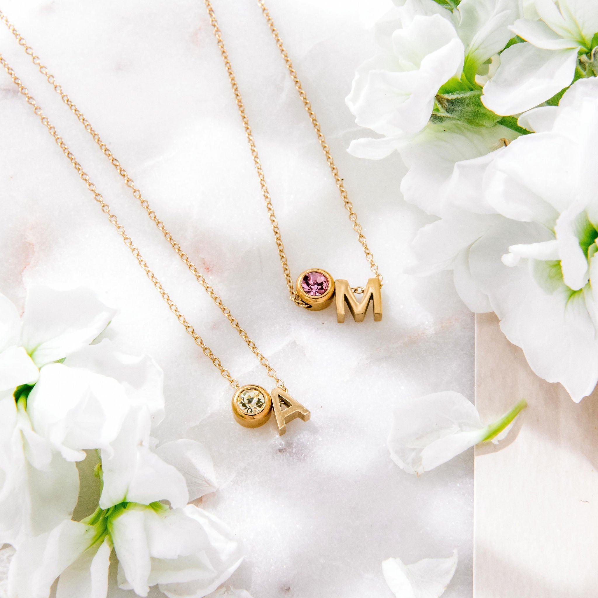 Birthstone Necklace - Luisa Luxe gold jewellery