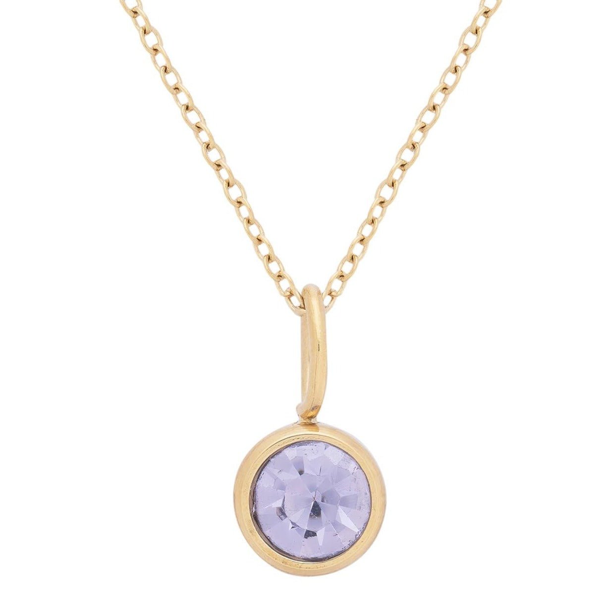 Birthstone Pendant Anklet - Luisa Luxe gold jewellery