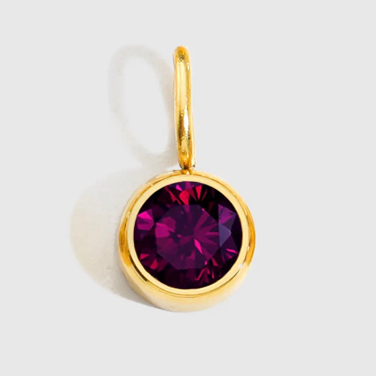 Birthstone Pendant Anklet - Luisa Luxe gold jewellery