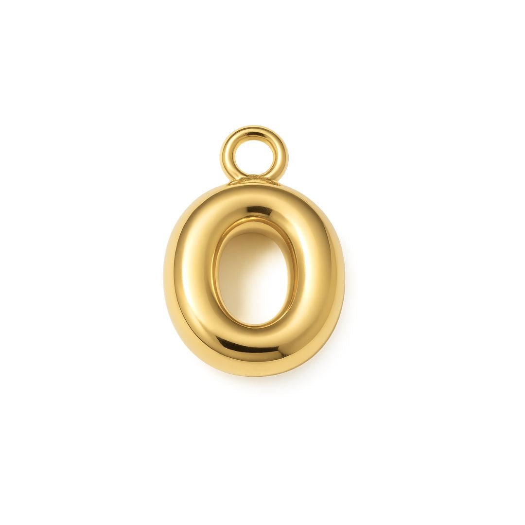 Bubble Letter Charm - Luisa Luxe gold jewellery