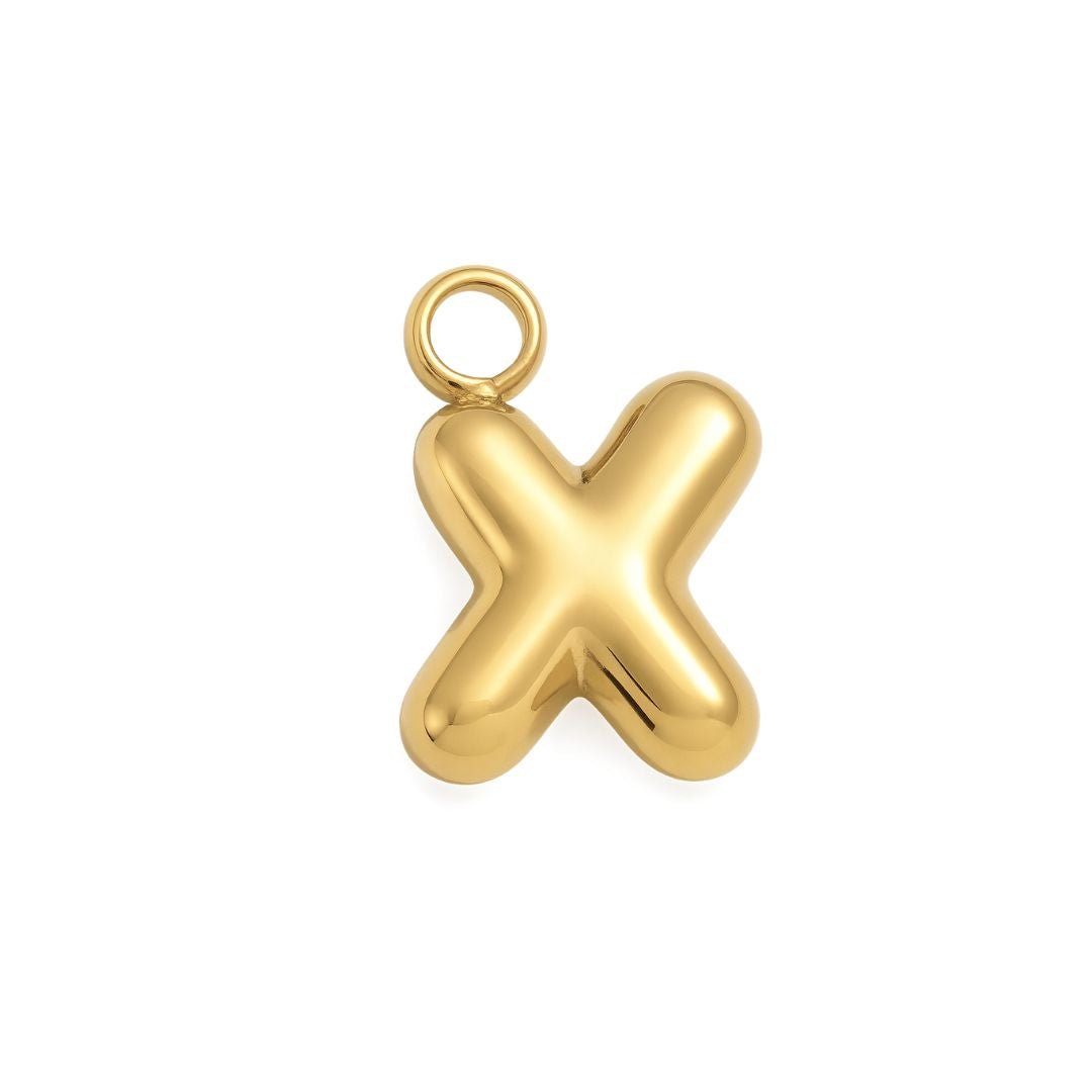 Bubble Letter Charm - Luisa Luxe gold jewellery