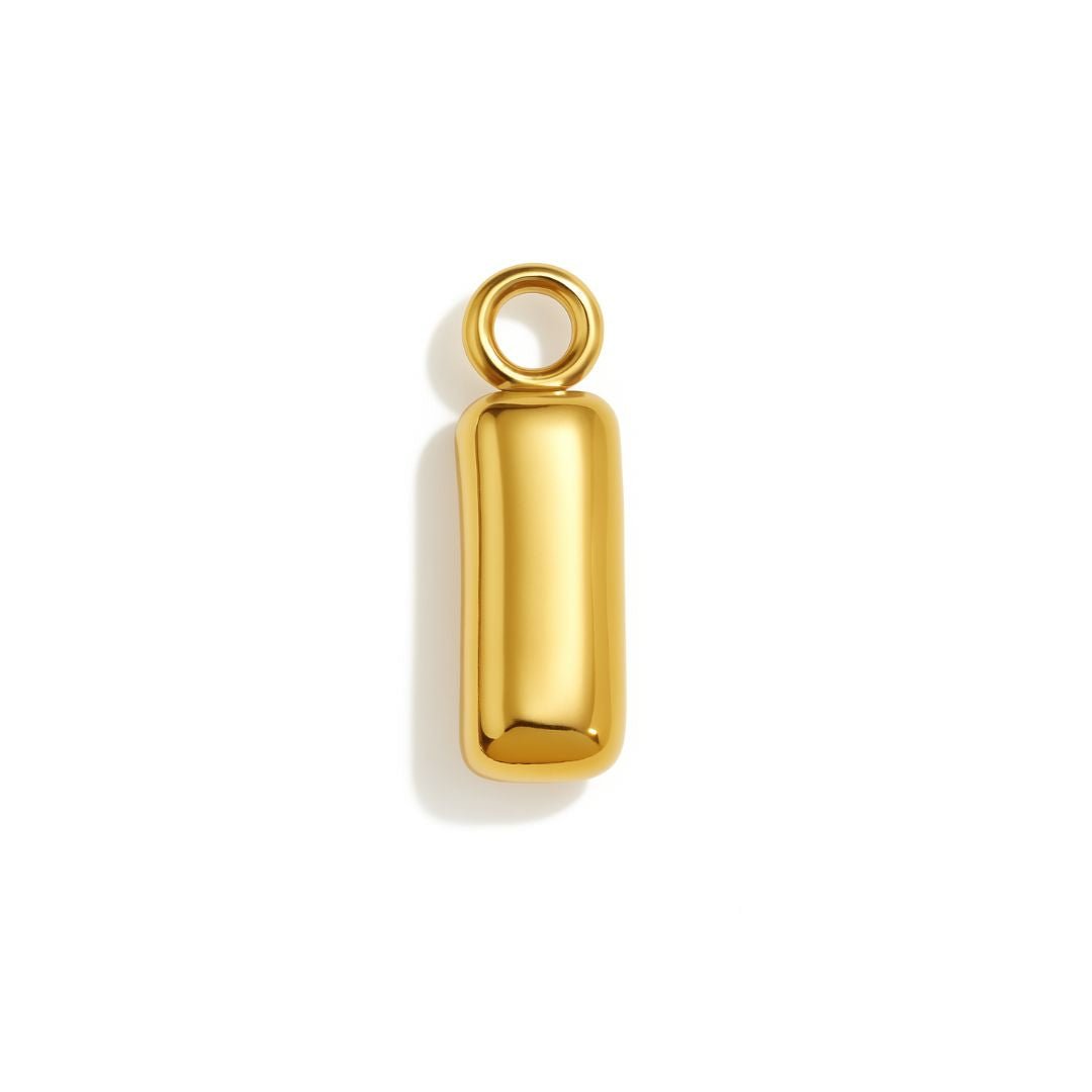 Bubble Letter Charm - Luisa Luxe gold jewellery