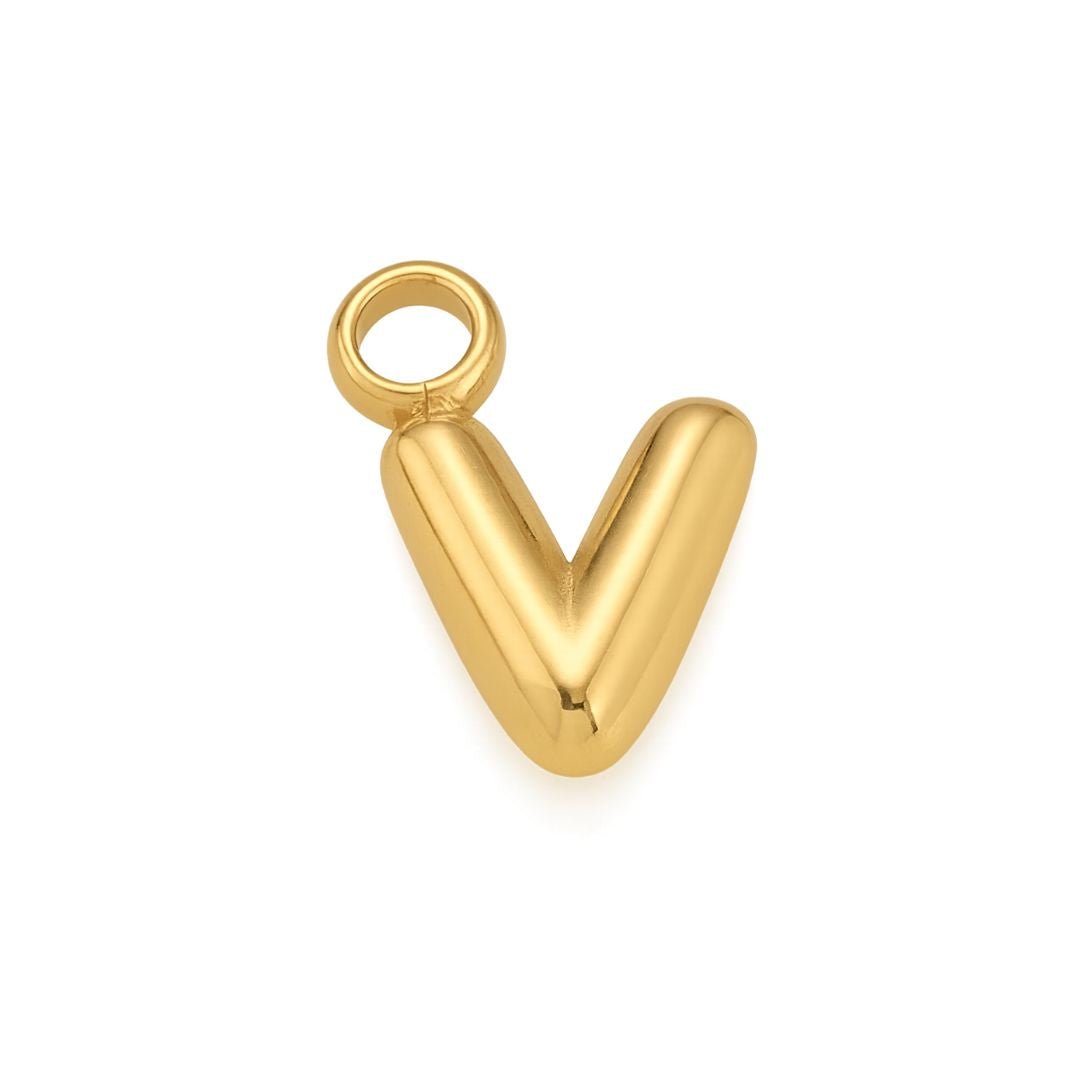 Bubble Letter Charm - Luisa Luxe gold jewellery