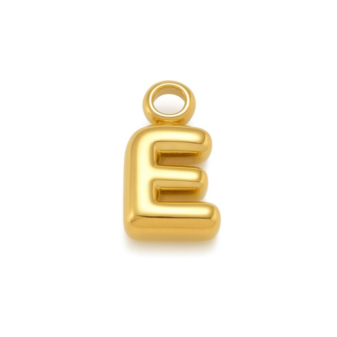 Bubble Letter Charm - Luisa Luxe gold jewellery