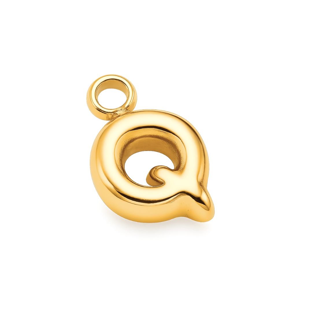 Bubble Letter Charm - Luisa Luxe gold jewellery