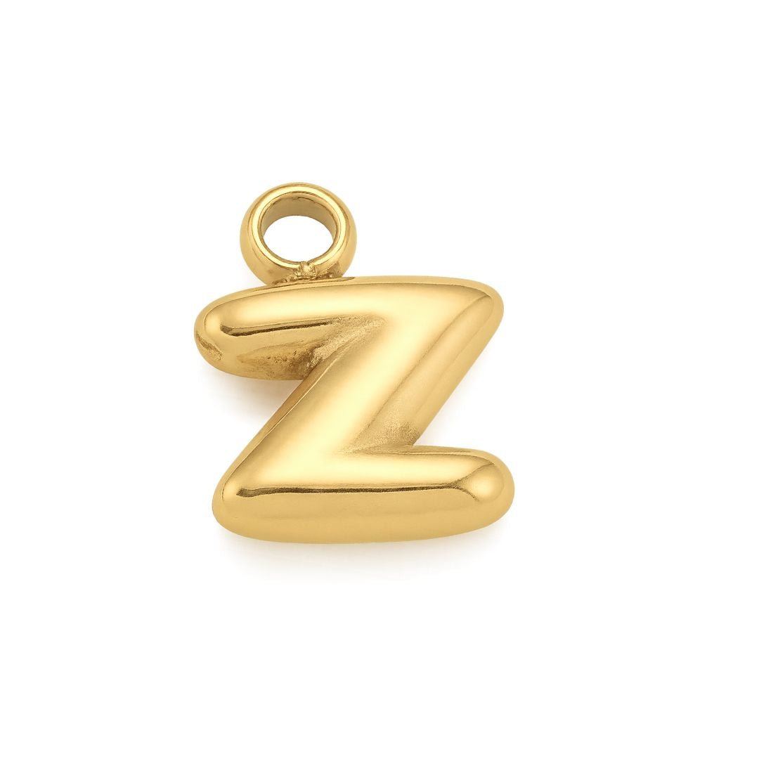 Bubble Letter Charm - Luisa Luxe gold jewellery