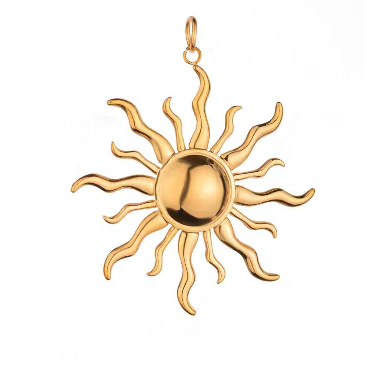 Bursting Sun Charm - Luisa Luxe gold jewellery