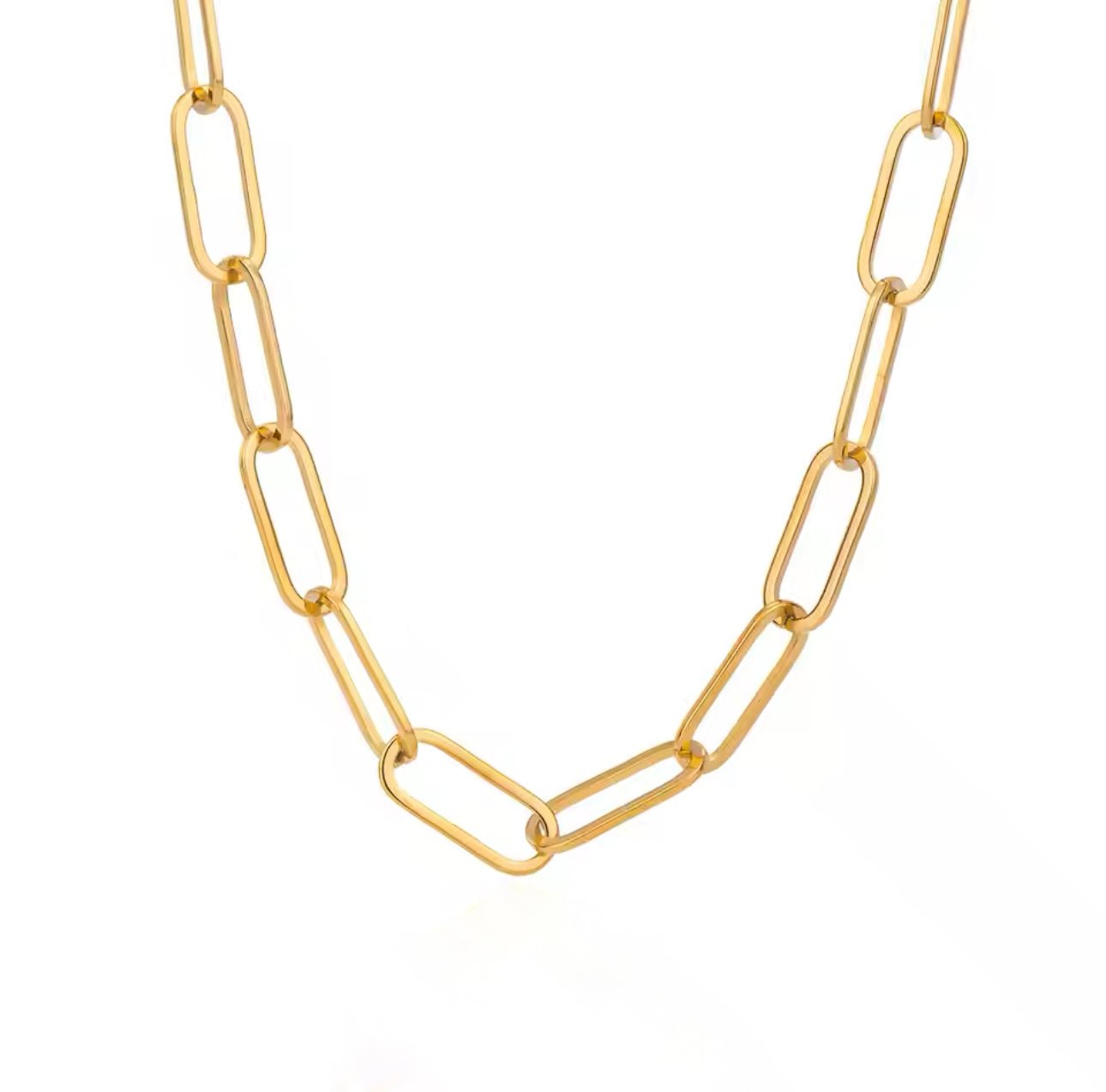 Classic Paperclip Necklace - Luisa Luxe gold jewellery