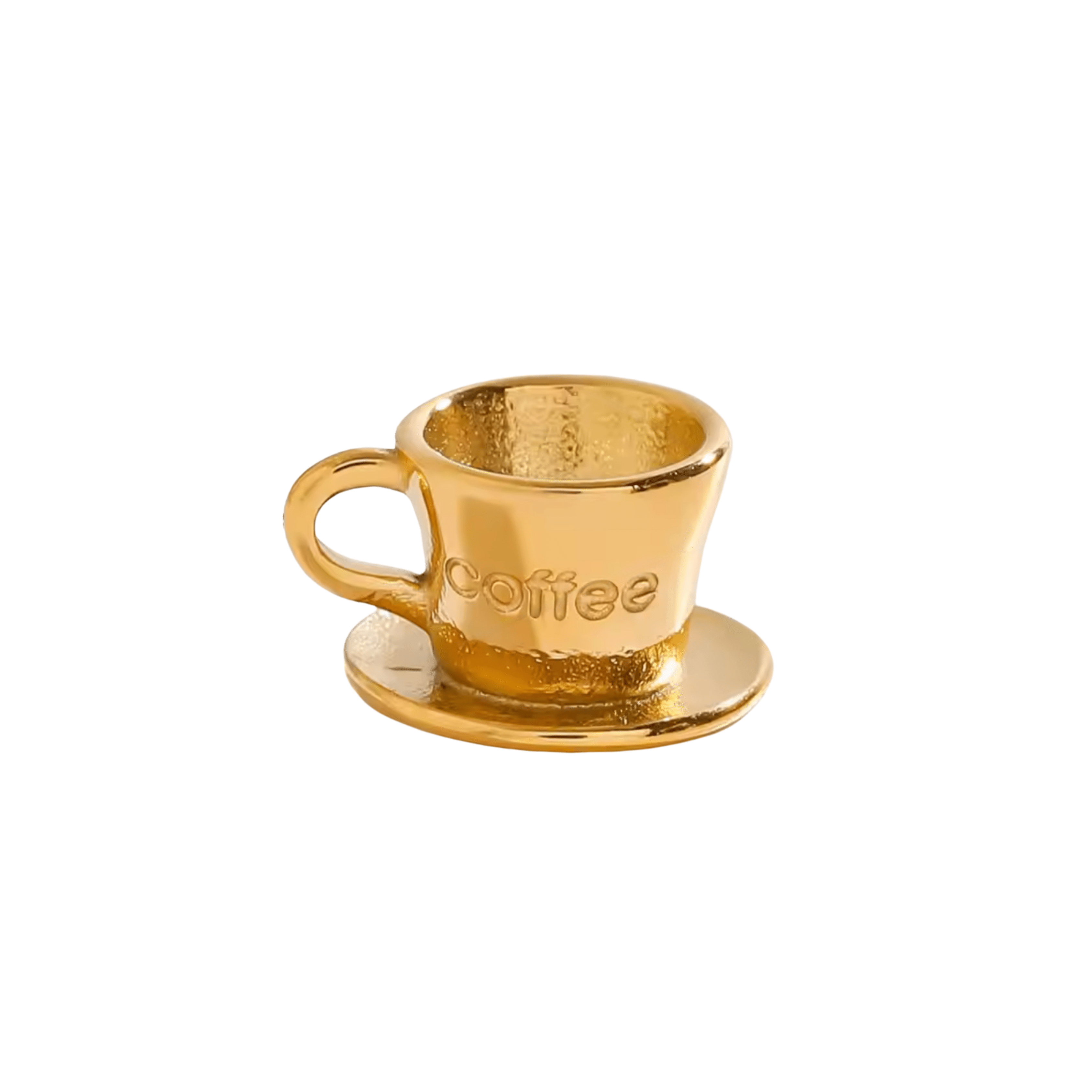 Coffee Cup Charm - Luisa Luxe gold jewellery