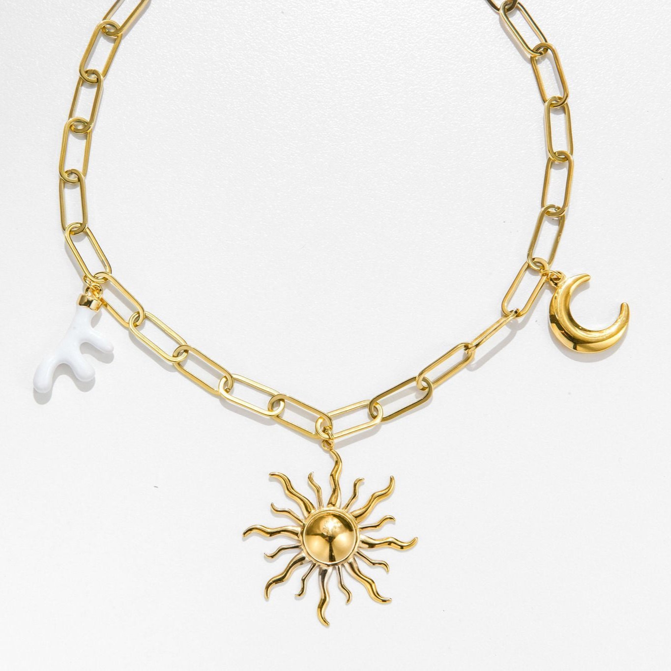 Crescent Moon Charm - Luisa Luxe gold jewellery