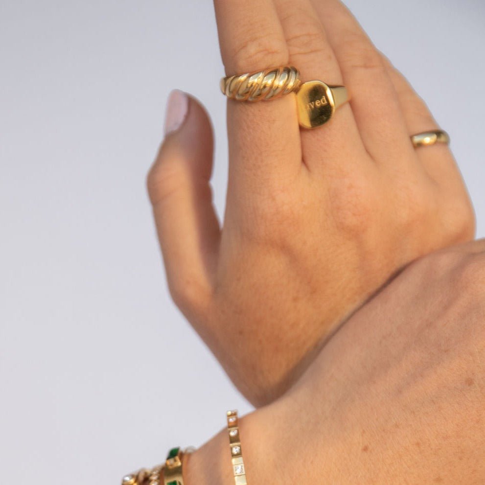 Croissant Ring - Luisa Luxe gold jewellery