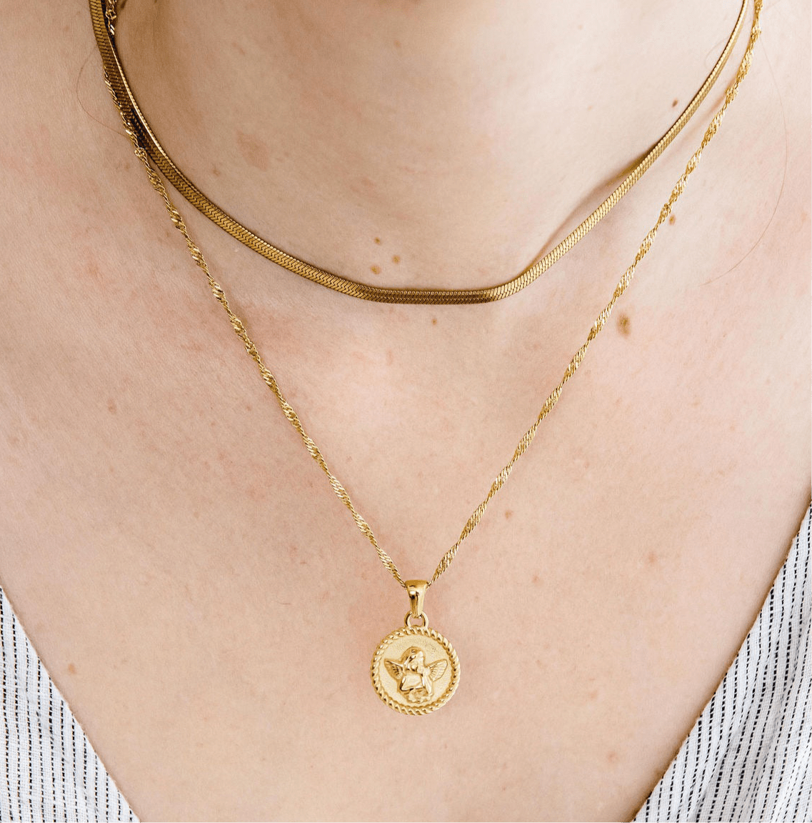 Cupid Necklace - Luisa Luxe gold jewellery