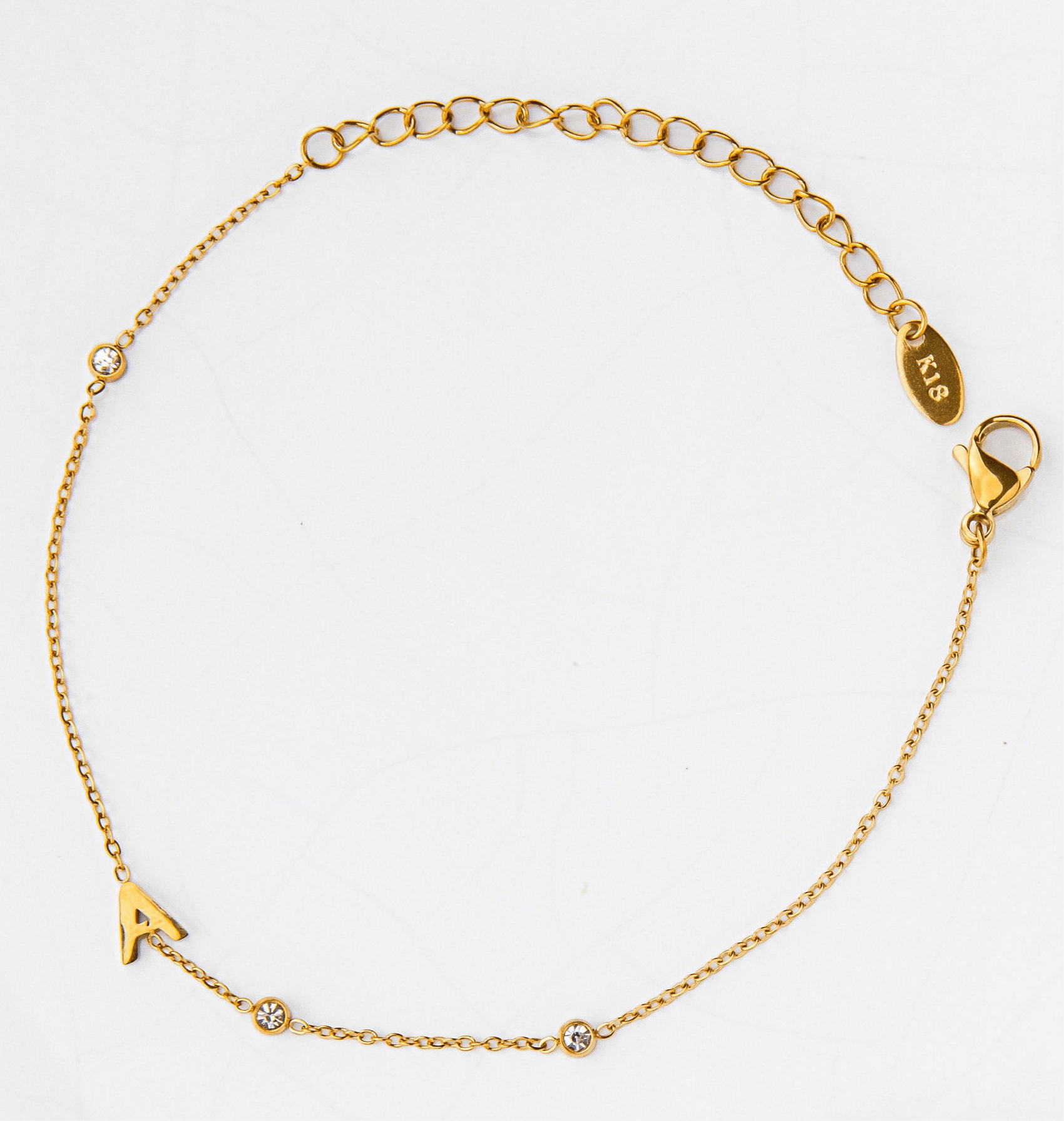 Dainty Initial Bracelet - Luisa Luxe gold jewellery