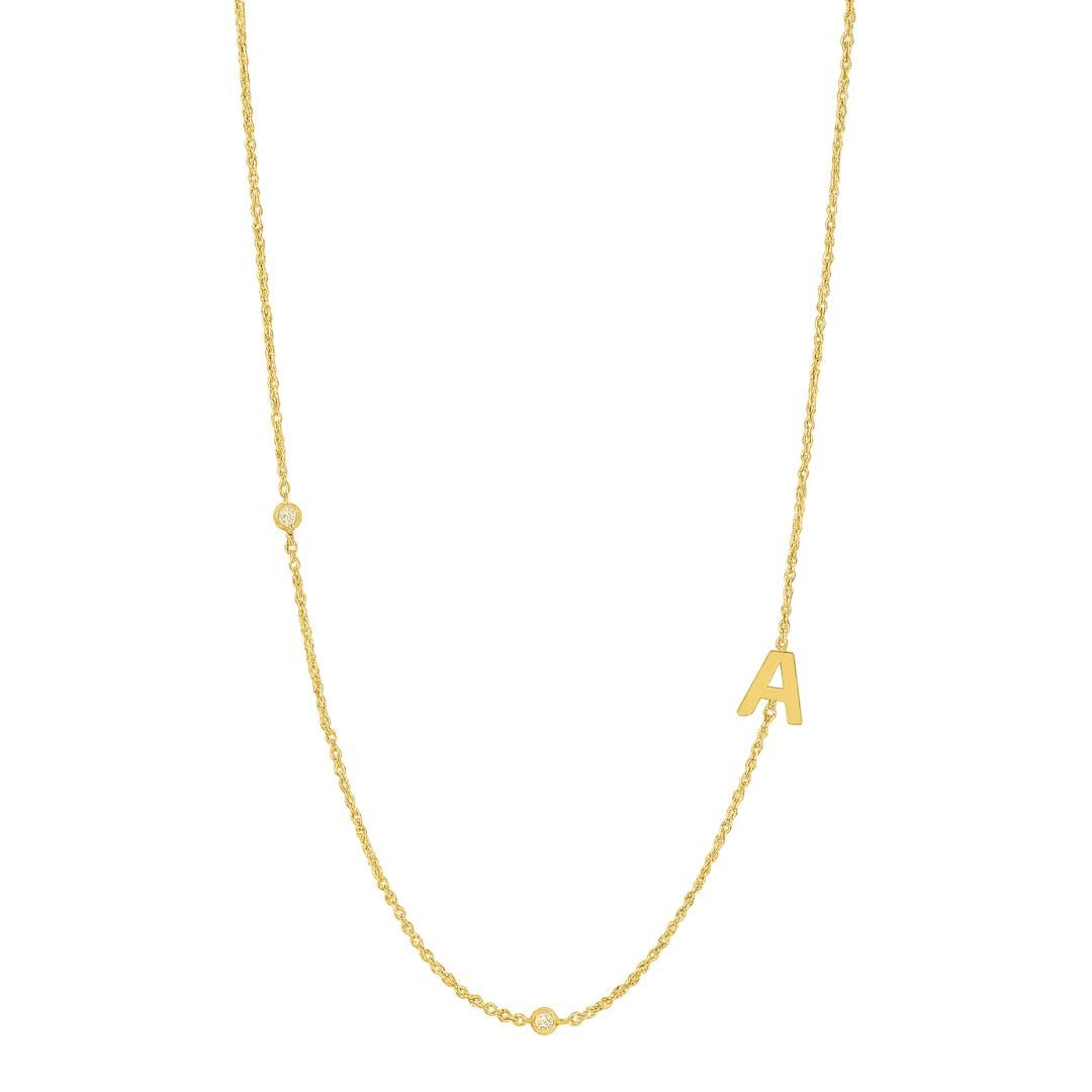 Dainty Initial Necklace - Luisa Luxe gold jewellery