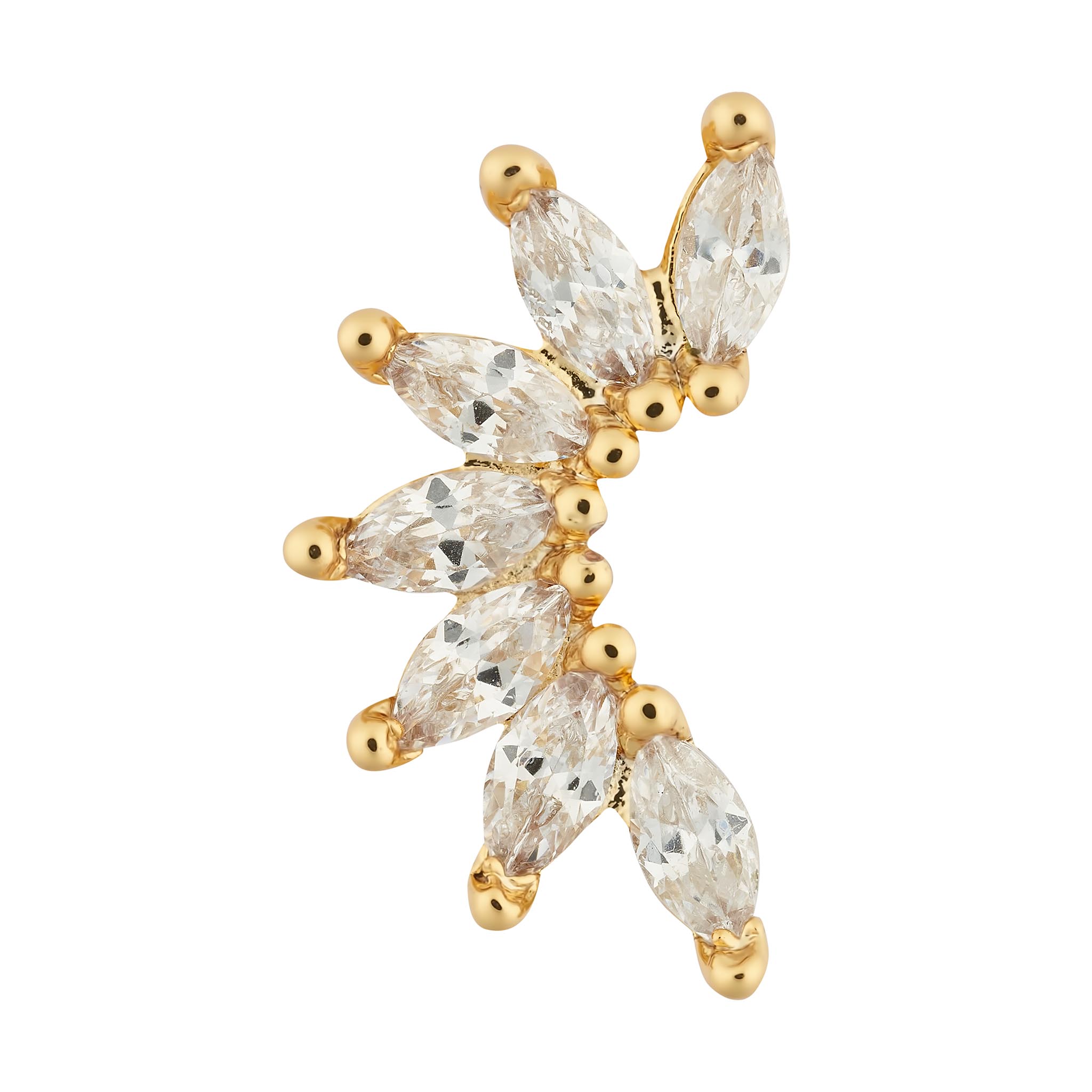 Dex Single Earring - Luisa Luxe gold jewellery