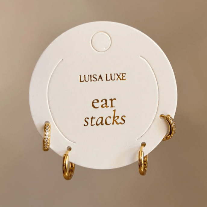 Dolly & Chey Earring Stack - Luisa Luxe gold jewellery