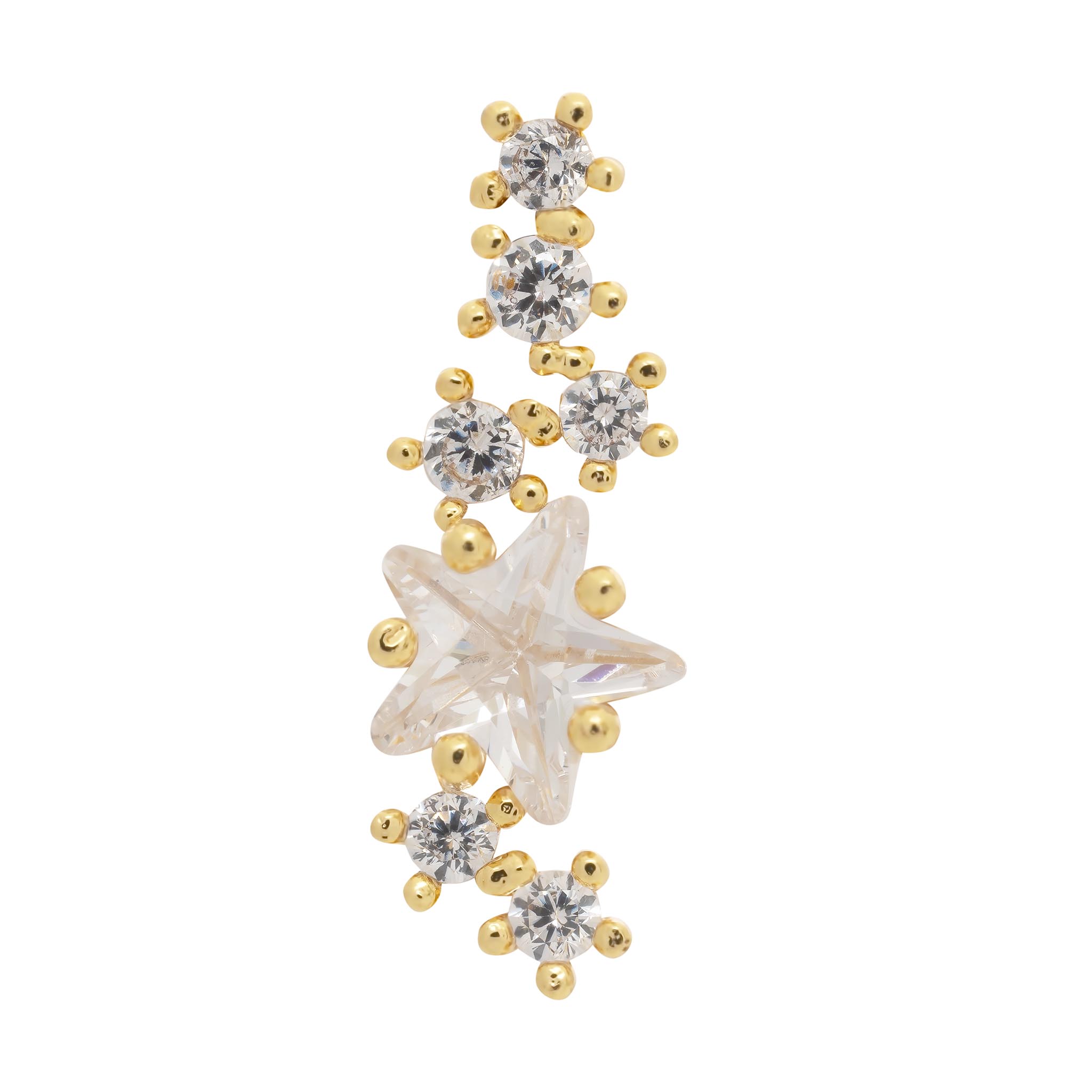 Edie Single Earring - Luisa Luxe gold jewellery
