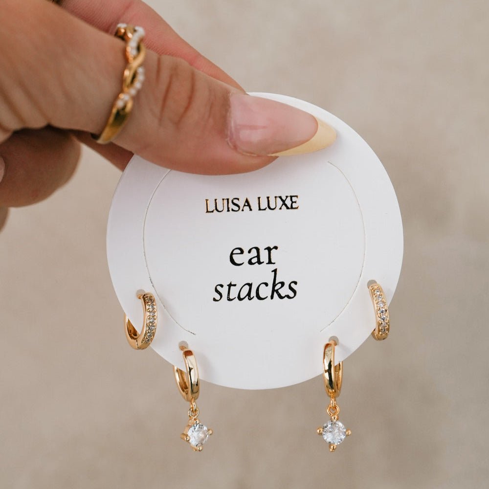 Elly & Chey Earring Stack - Luisa Luxe gold jewellery