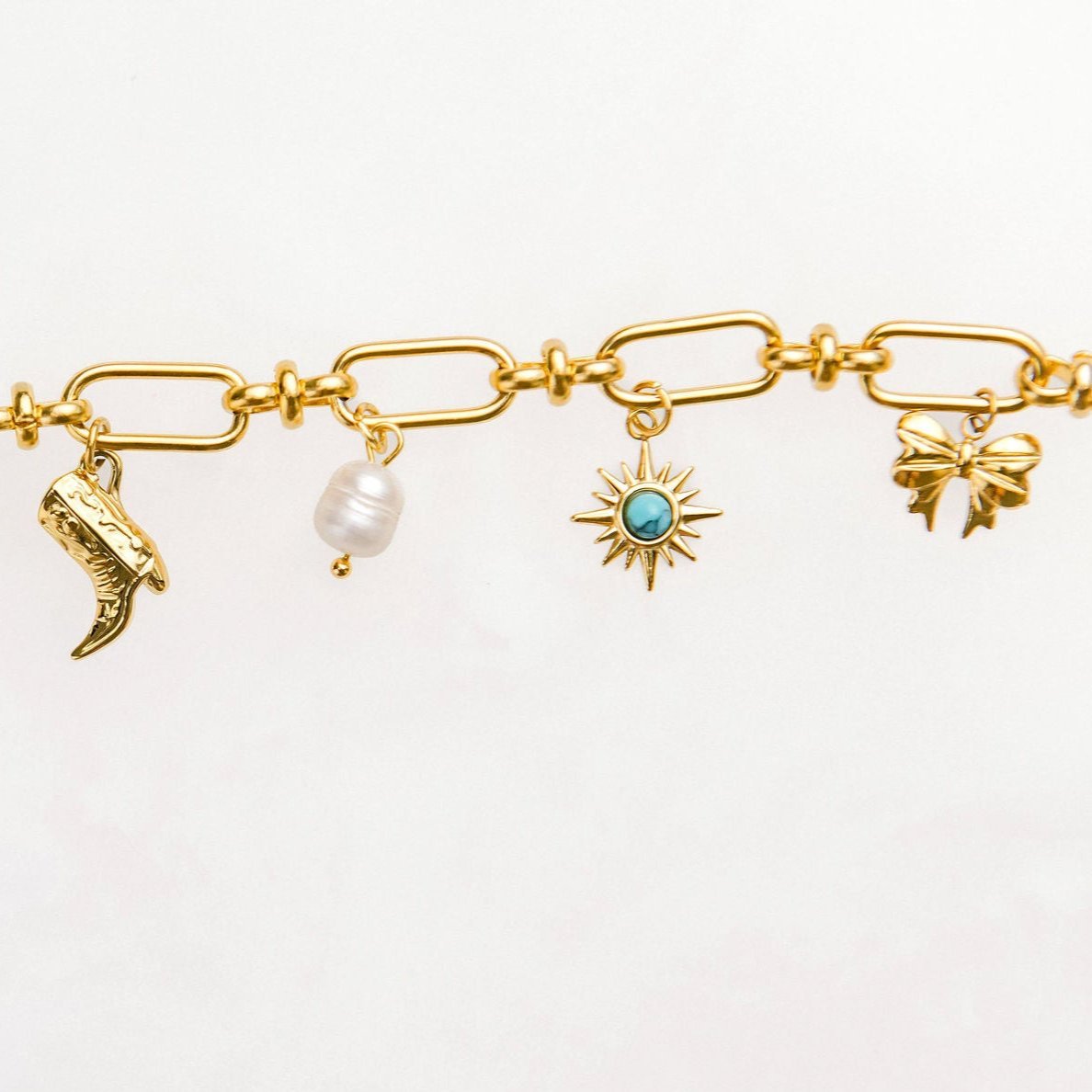 Fancy Bow Charm - Luisa Luxe gold jewellery