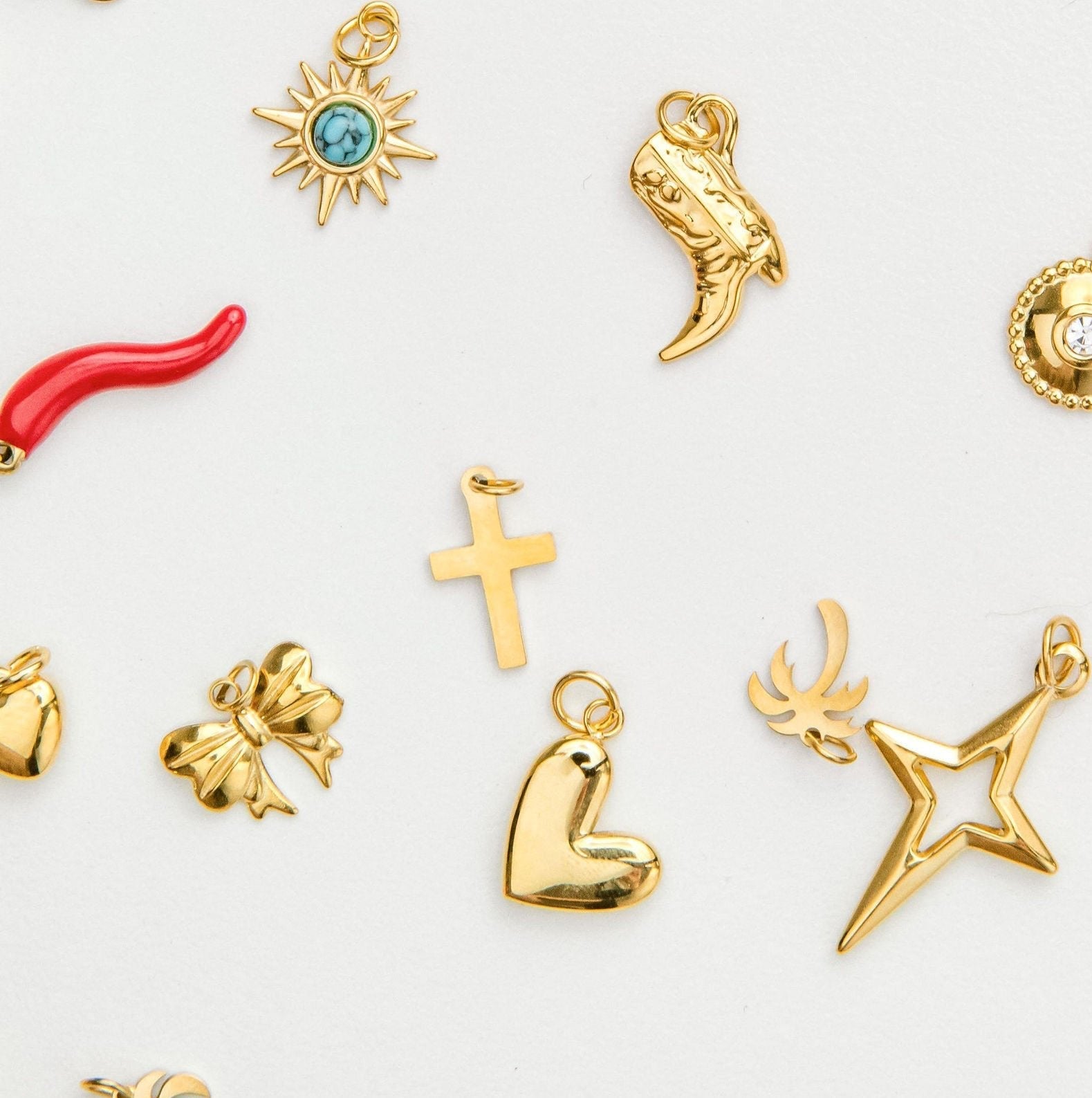 Fancy Bow Charm - Luisa Luxe gold jewellery