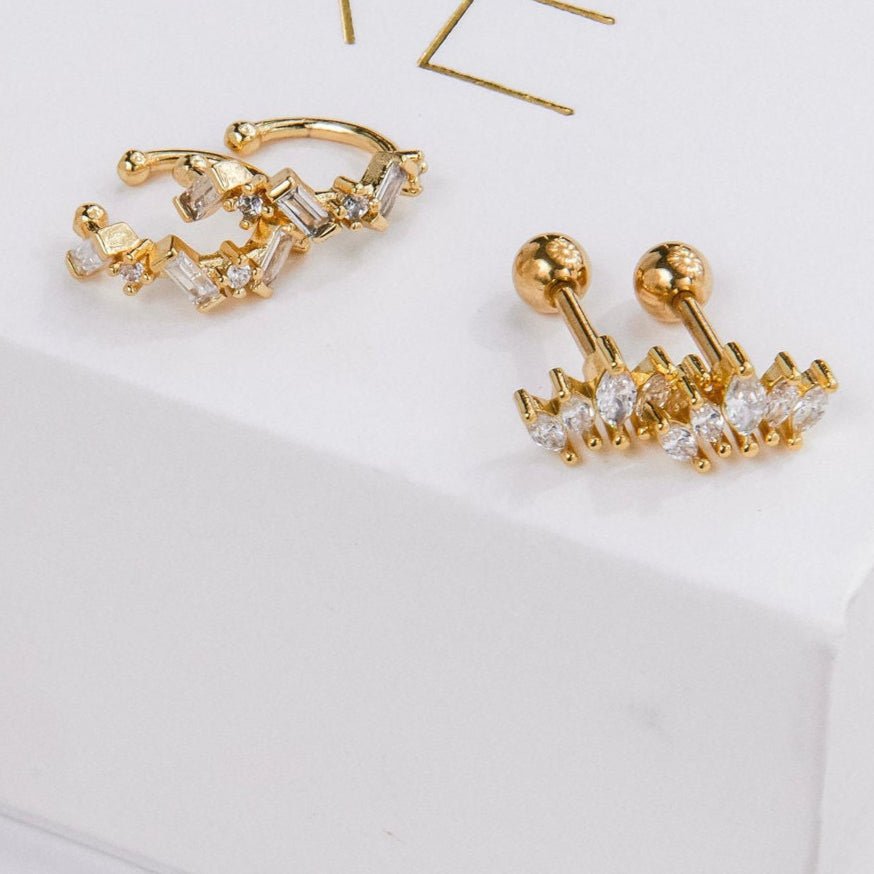 Fi Single Earring - Luisa Luxe gold jewellery