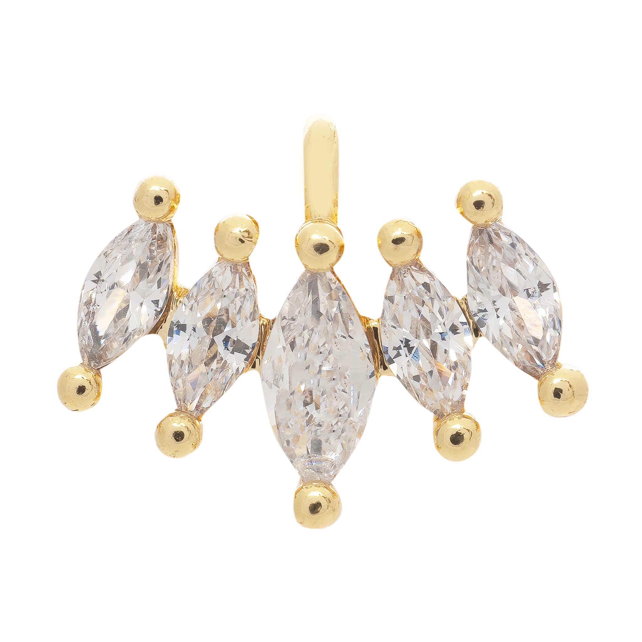 Fi Single Earring - Luisa Luxe gold jewellery