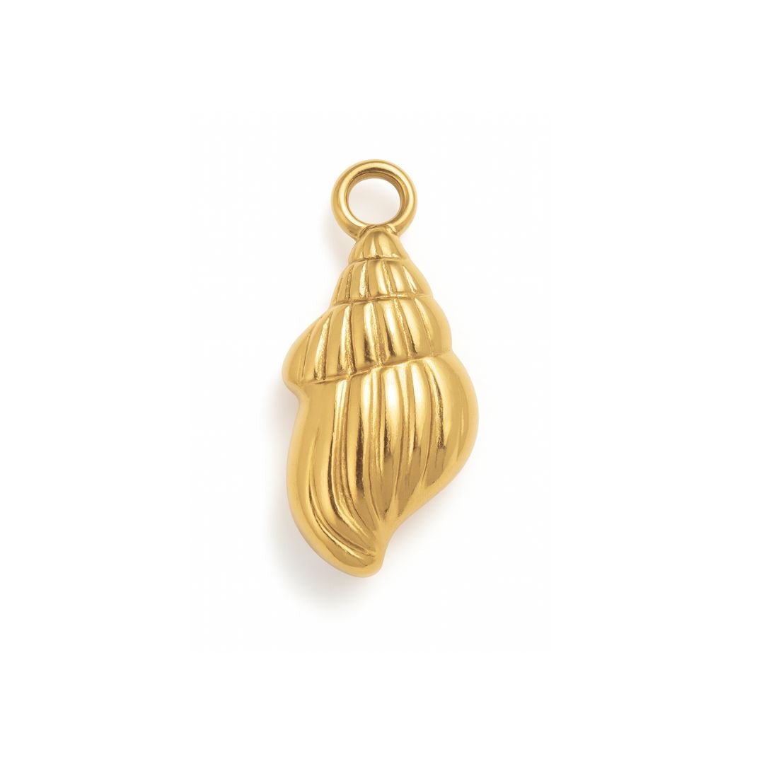 Golden Conch Charm - Luisa Luxe gold jewellery