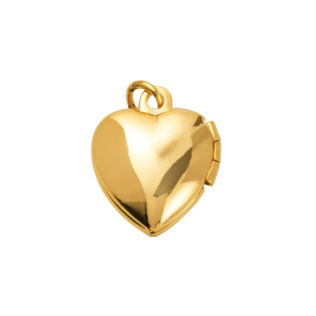 Golden Heart Locket Charm - Luisa Luxe gold jewellery