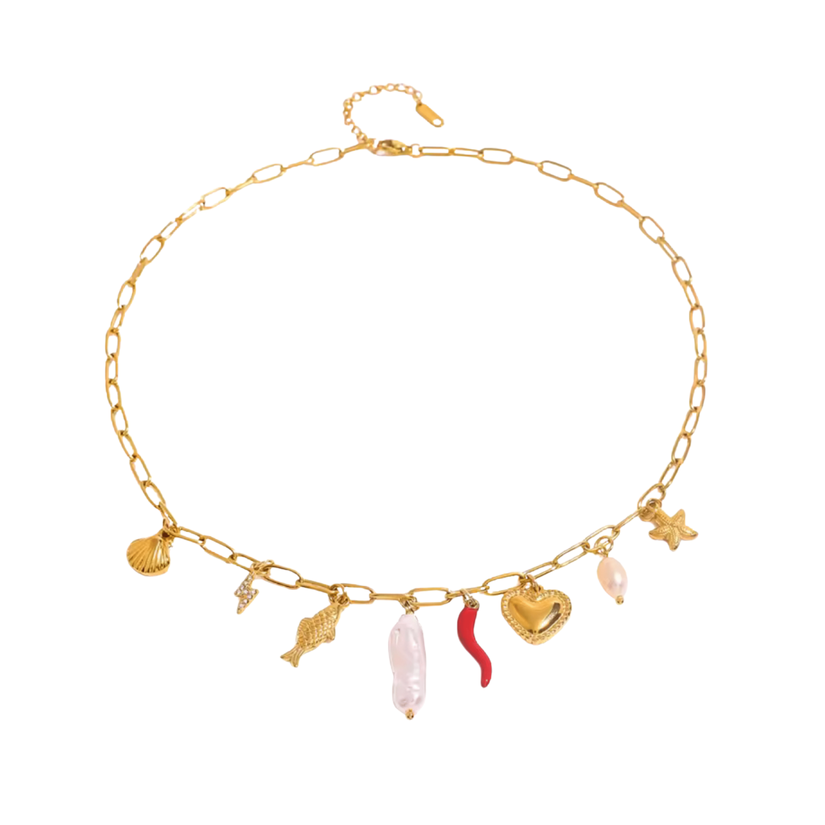 Golden Hour Charm Necklace - Luisa Luxe gold jewellery