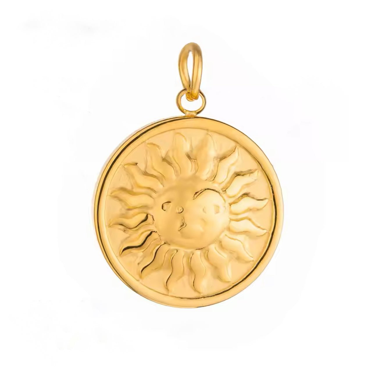 Golden Sun Charm - Luisa Luxe gold jewellery