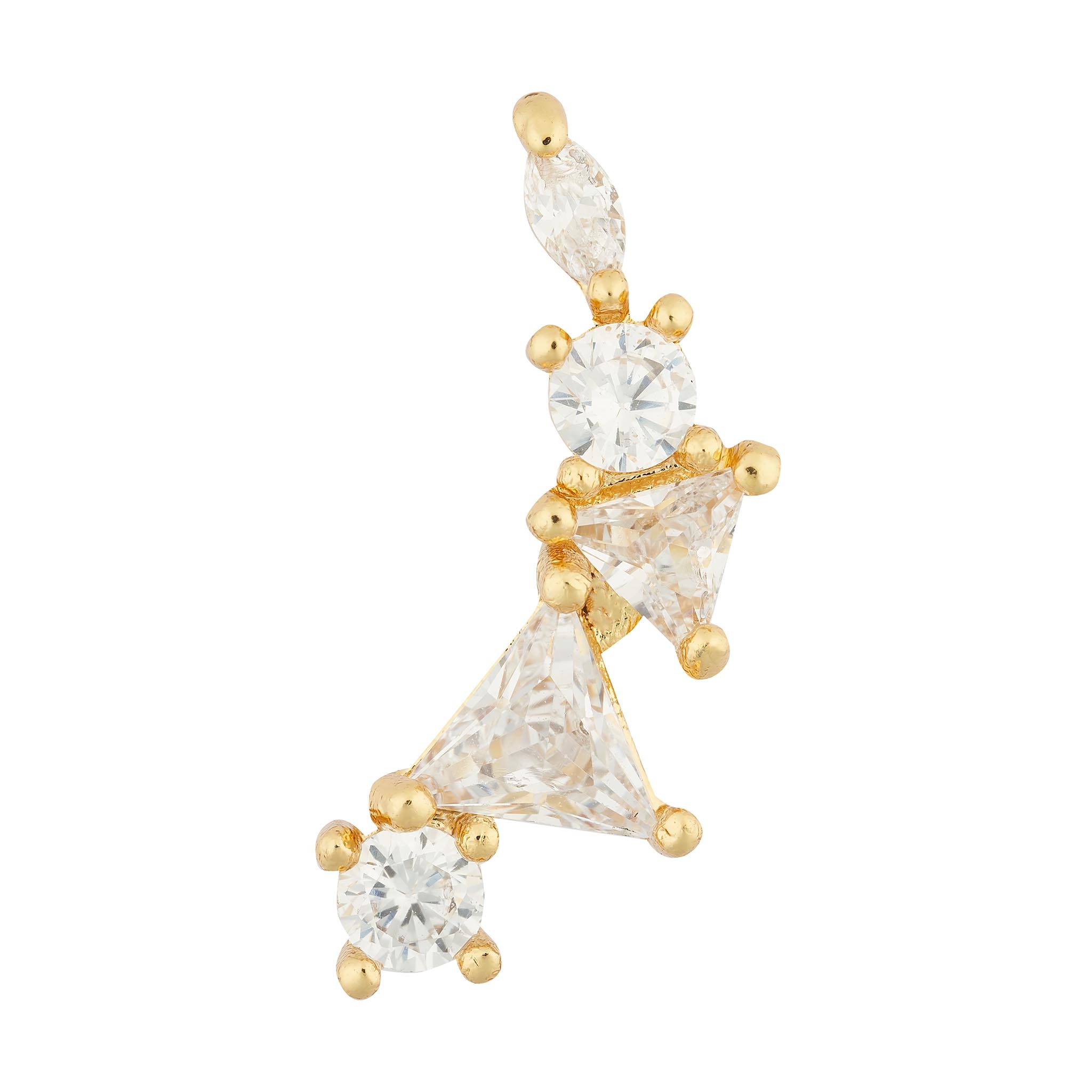 Haim Single Earring - Luisa Luxe gold jewellery