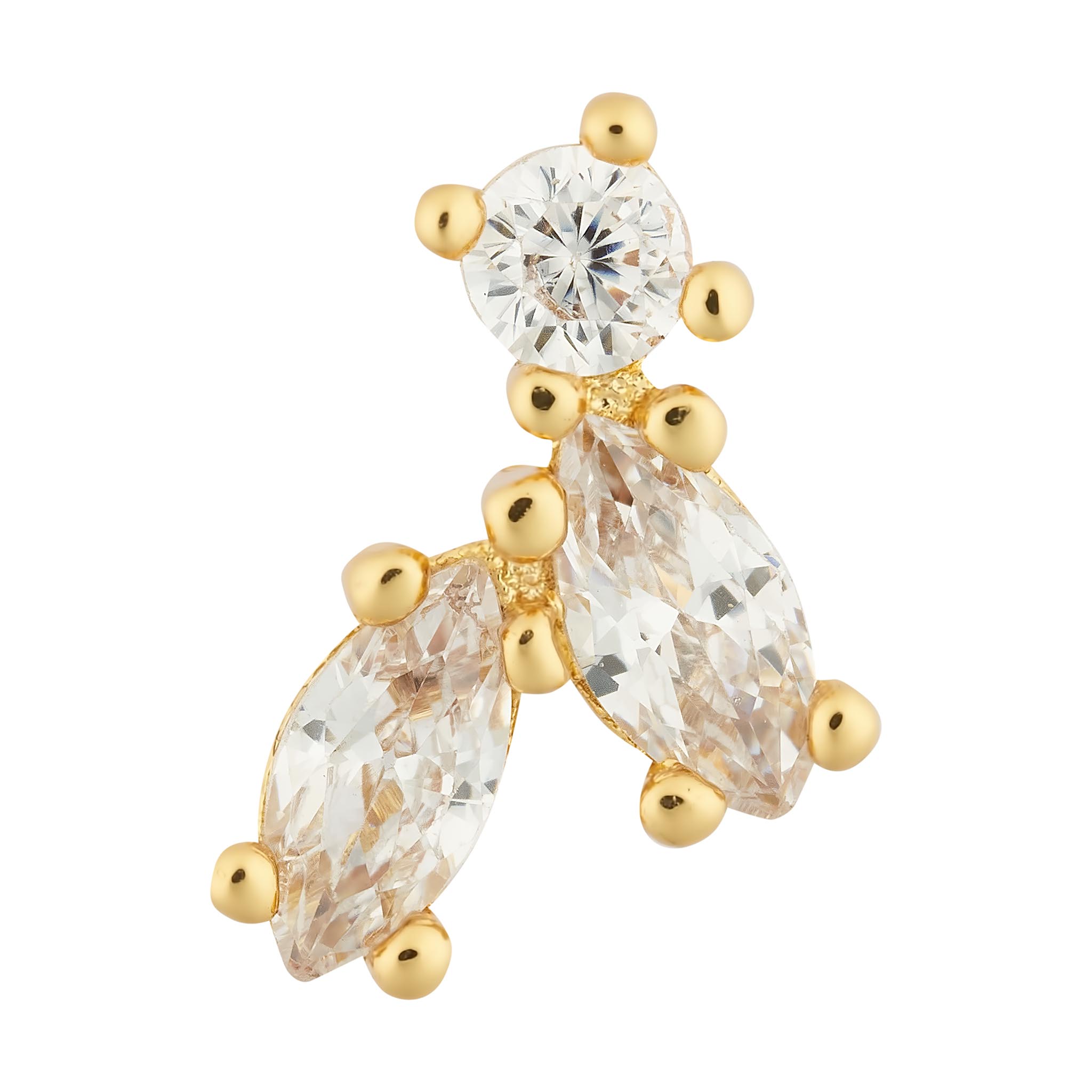 Halle Single Earring - Luisa Luxe gold jewellery