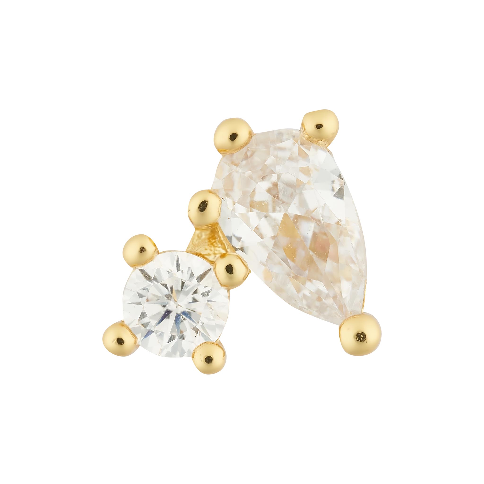 Hart Single Earring - Luisa Luxe gold jewellery