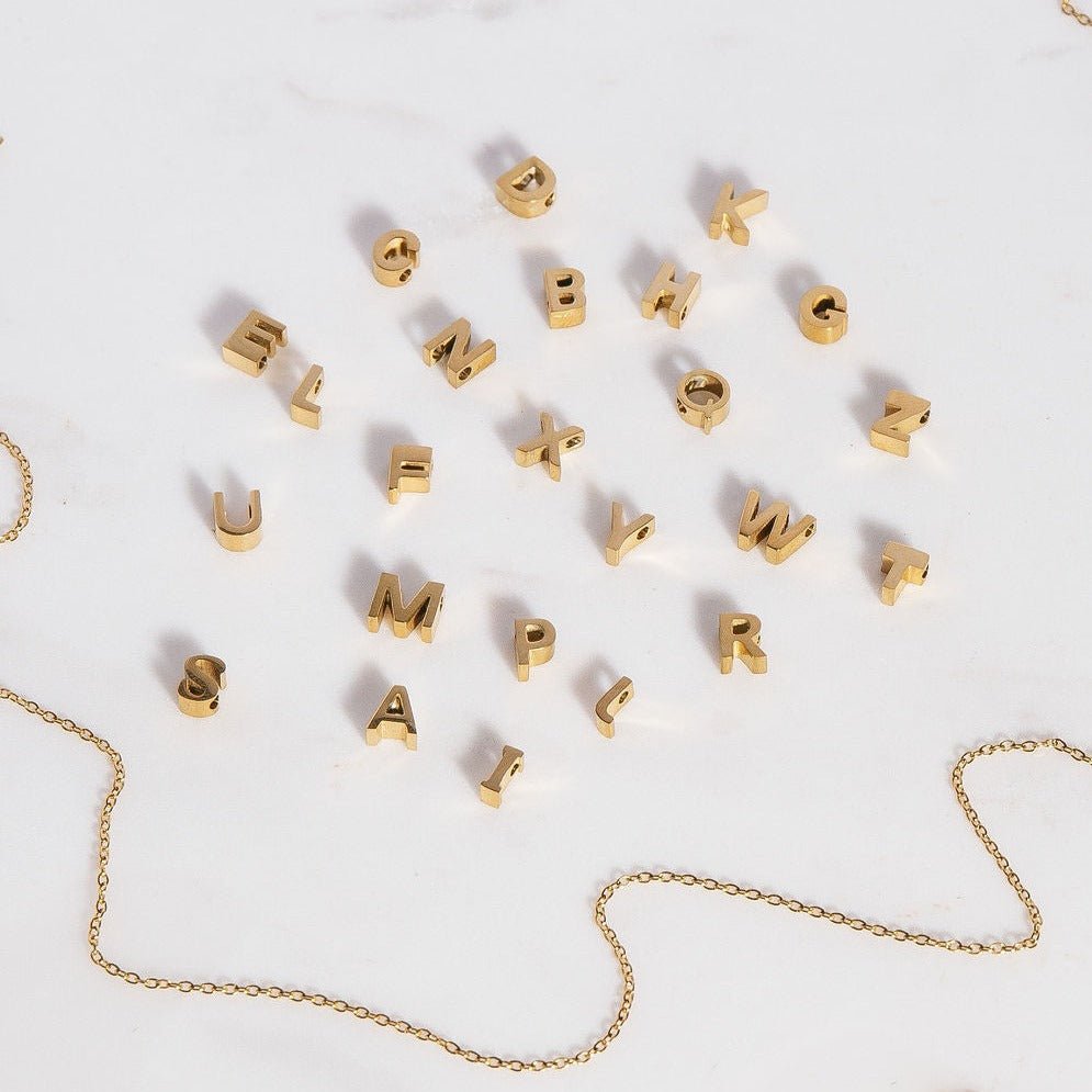 Initial Anklet - Luisa Luxe gold jewellery