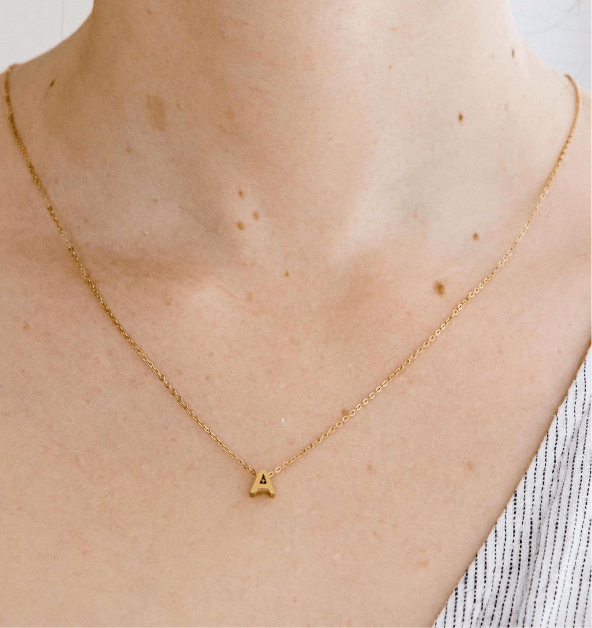 Initial Necklace - Luisa Luxe gold jewellery