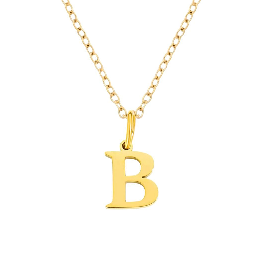 Initial Pendant Necklace - Luisa Luxe gold jewellery