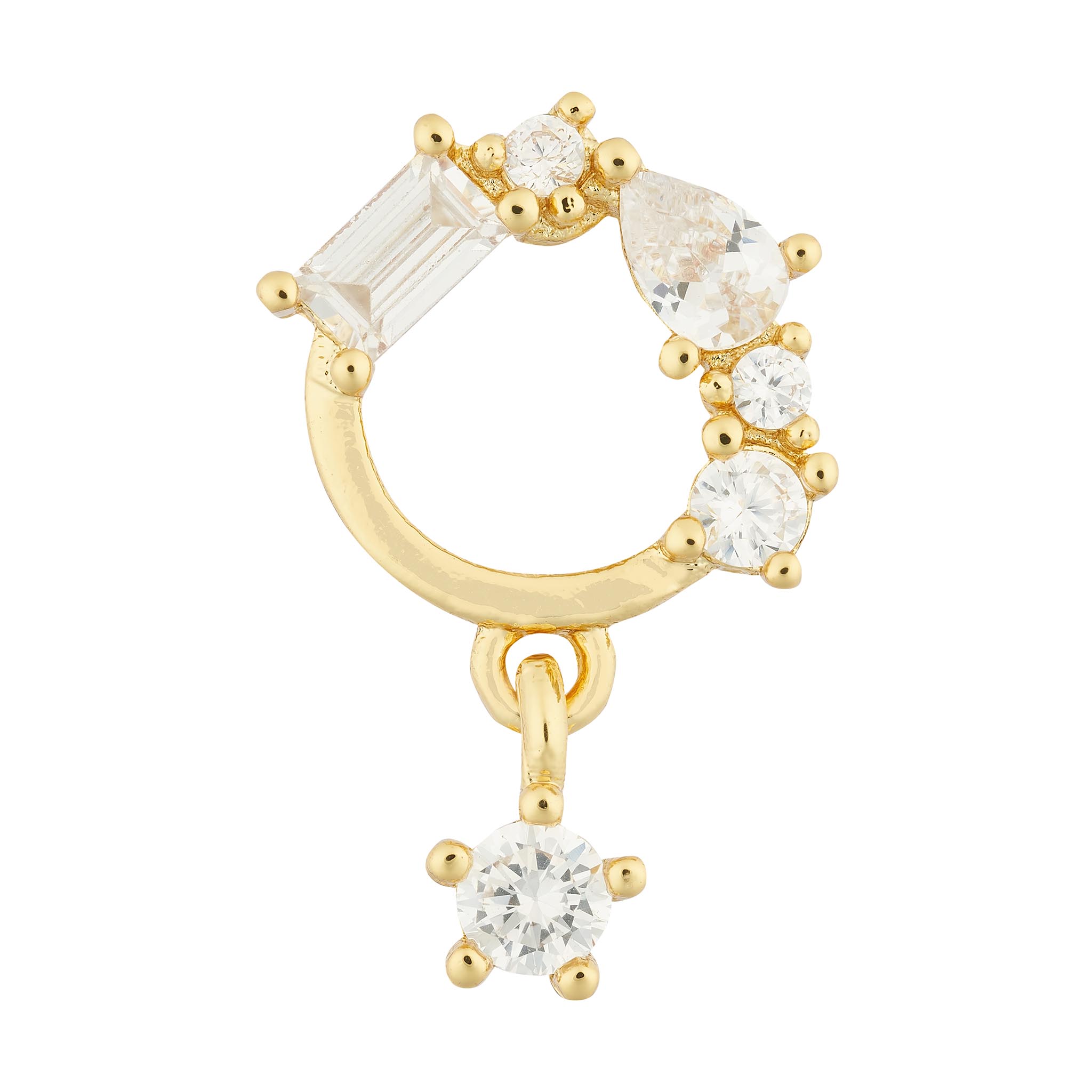 Lane Single Earring - Luisa Luxe gold jewellery