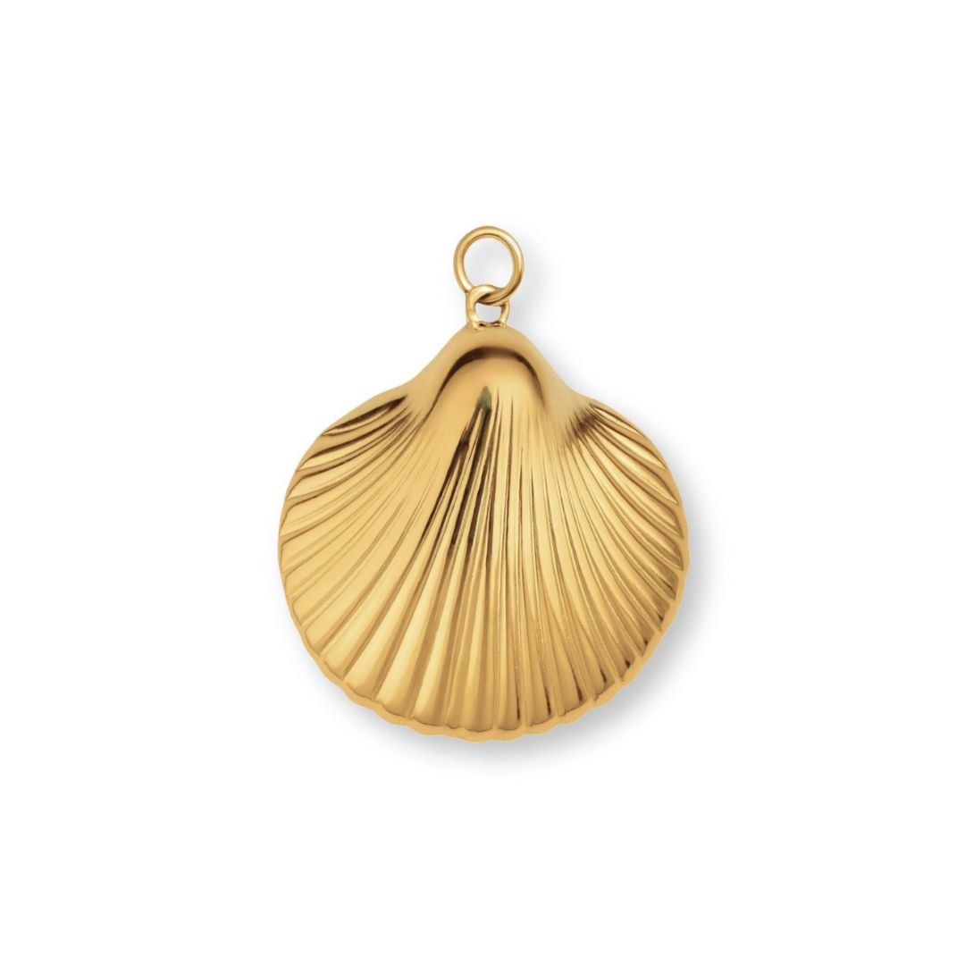 Large Clam Shell Charm - Luisa Luxe gold jewellery