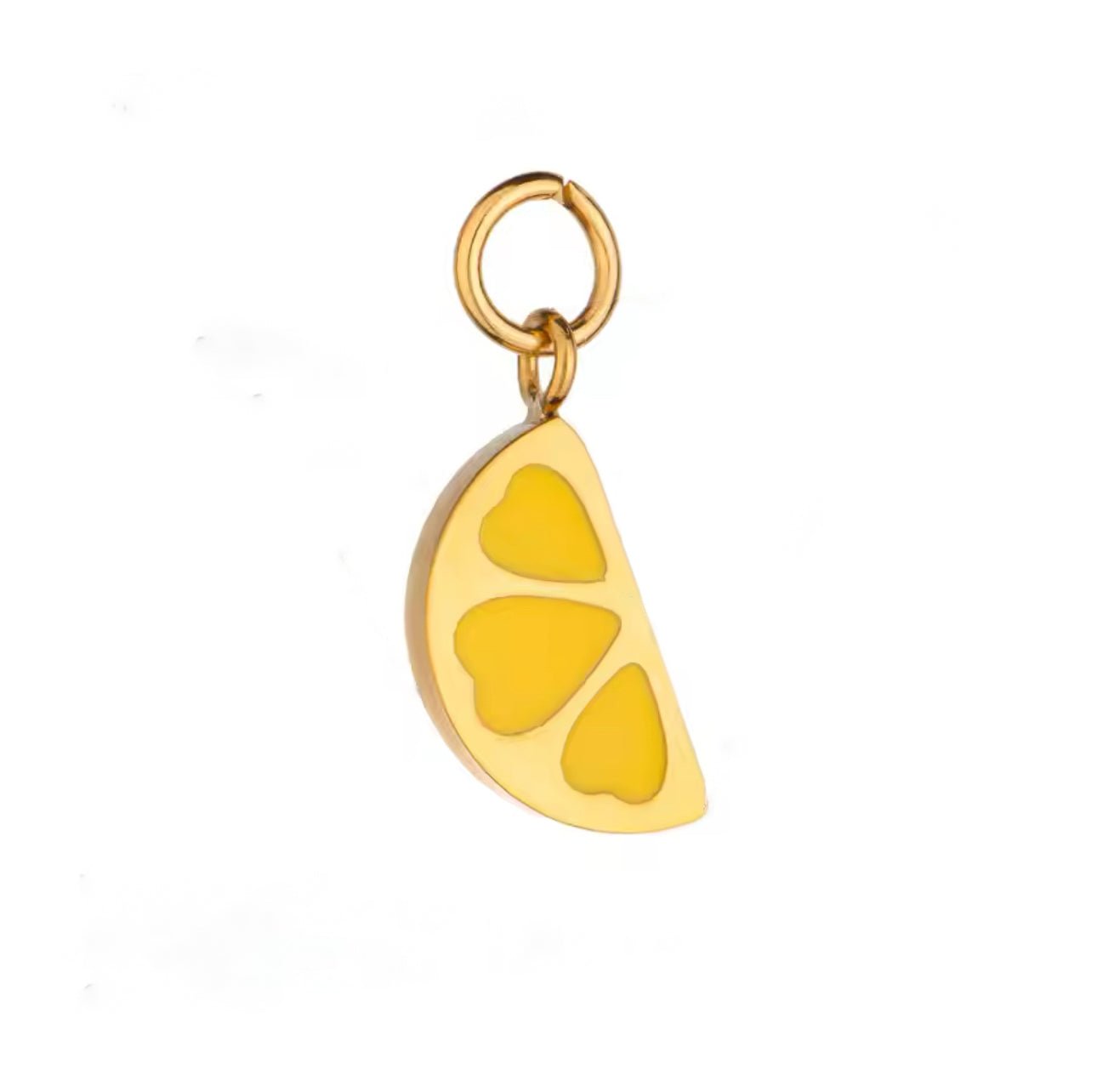 Lemon Wedge Charm - Luisa Luxe gold jewellery