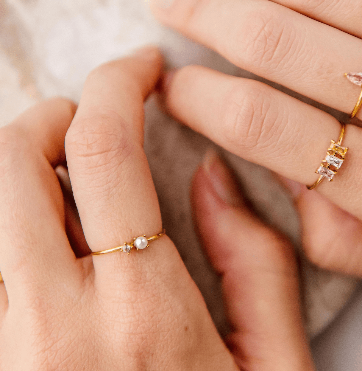 Lucia Ring - Luisa Luxe gold jewellery