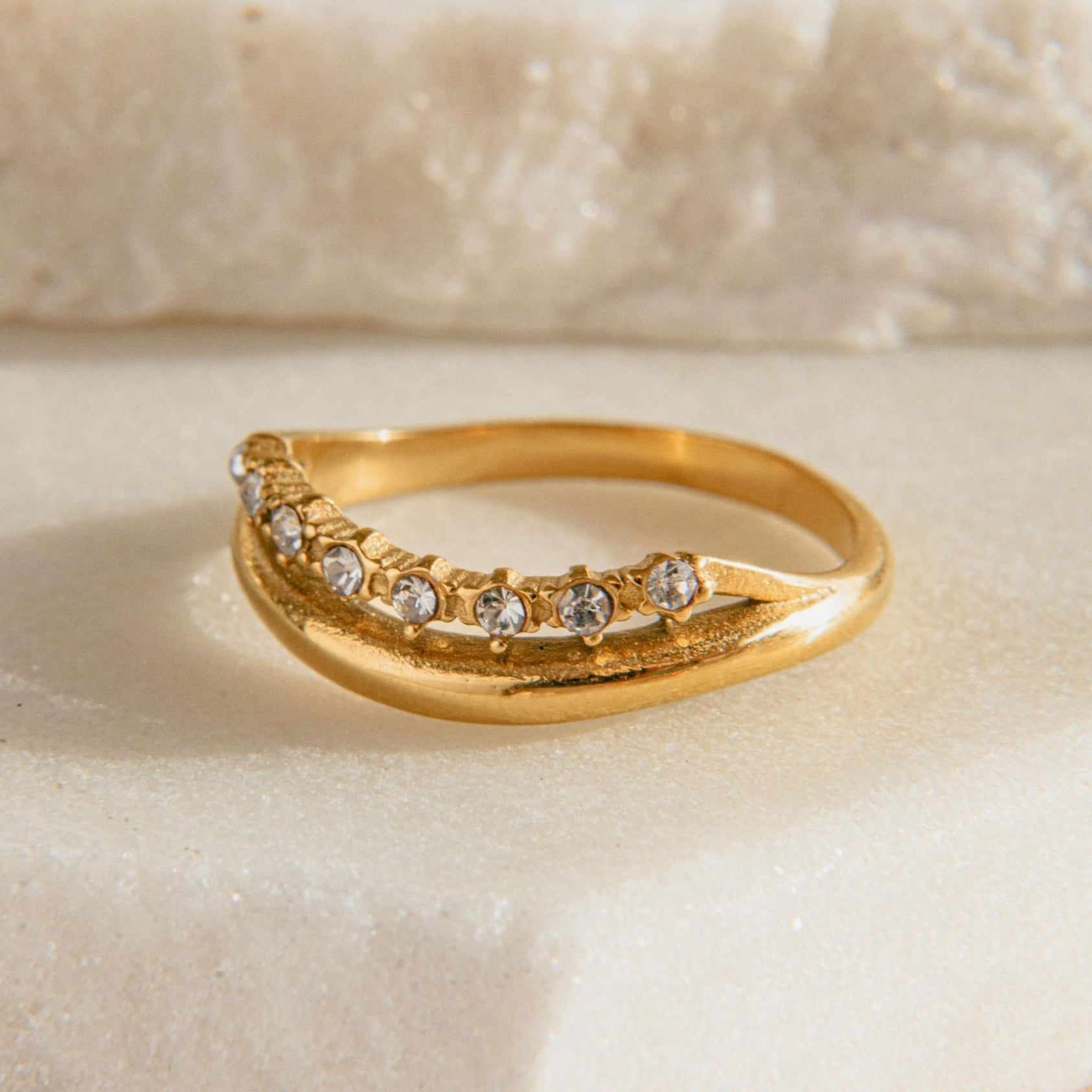 Lucy Ring - Luisa Luxe gold jewellery