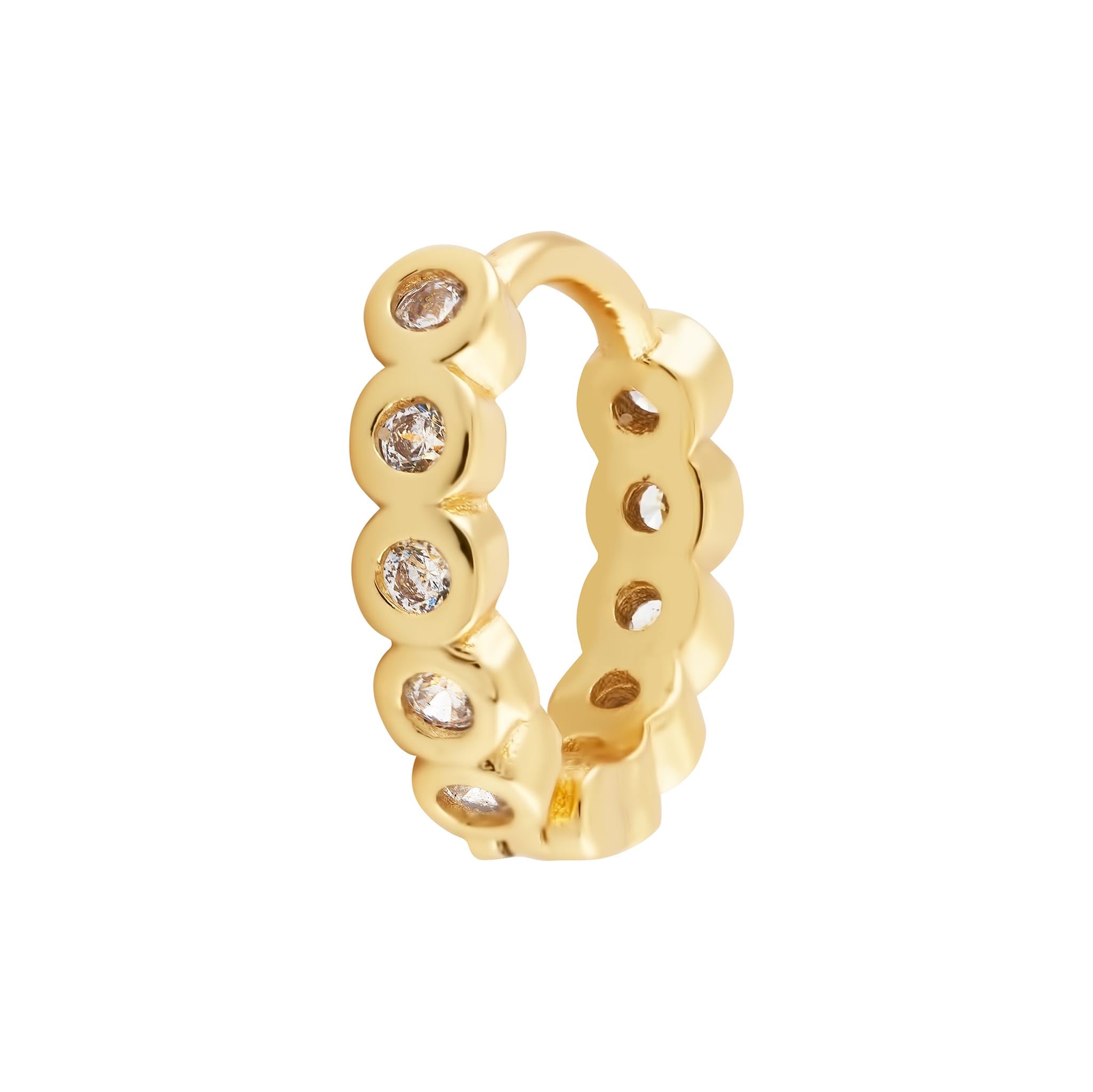 Marla Single Huggie - Luisa Luxe gold jewellery