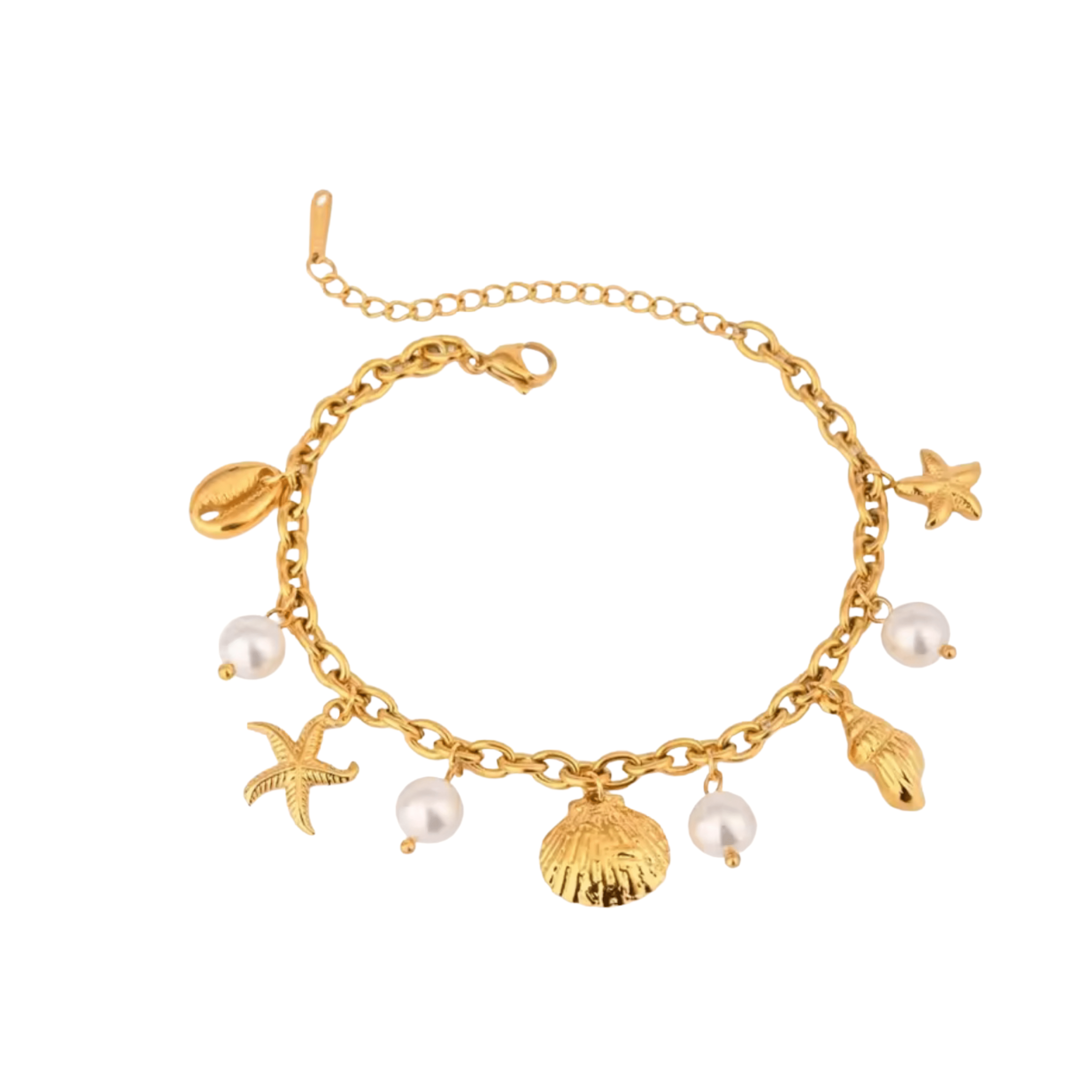 Mermaid Charm Bracelet - Luisa Luxe gold jewellery