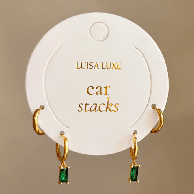 Mira & Dolly Earring Stack - Luisa Luxe gold jewellery