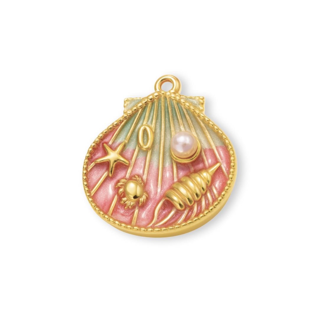 Ocean Treasures Shell Charm - Luisa Luxe gold jewellery