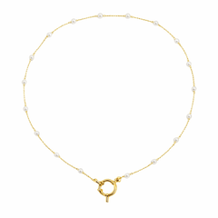 Pearl Chain Pendant Necklace