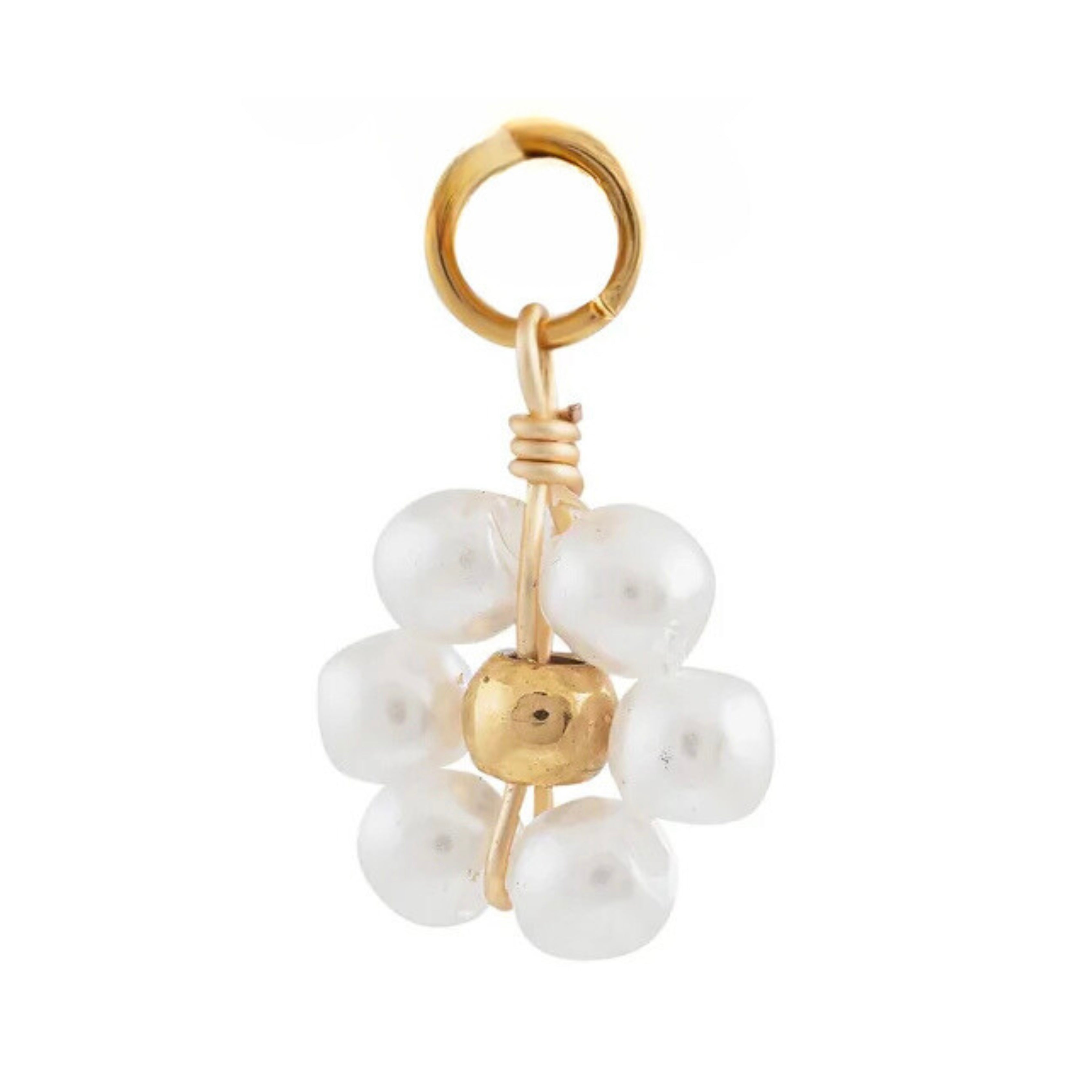Pearl Flower Charm - Luisa Luxe gold jewellery