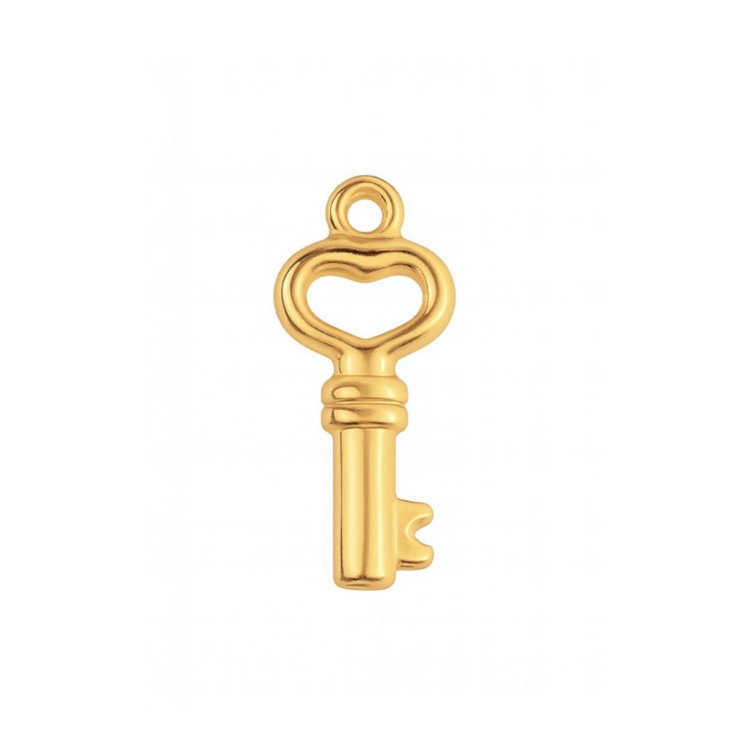 Petite Key Charm - Luisa Luxe gold jewellery